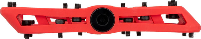 e*thirteen Base Flat Platform Pedals - red