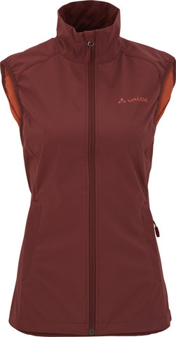 VAUDE Chaleco para damas Womens Hurricane Vest III - dark cherry/36