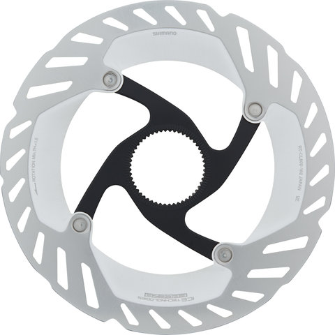 Shimano RT-CL800 Center Lock Brake Rotor for Ultegra w/ Internal Teeth - silver-black/160 mm