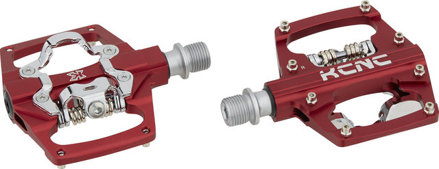 KCNC AM Trap Click / Platform Pedals - red