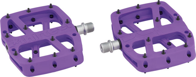 e*thirteen Base Flat Platform Pedals - eggplant