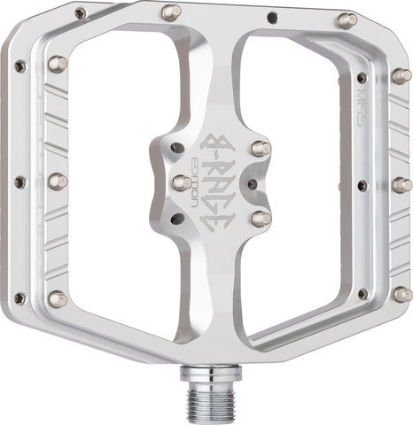 Burgtec Pédales plateforme Penthouse Flat MK5 Édition B-Rage - rhodium silver