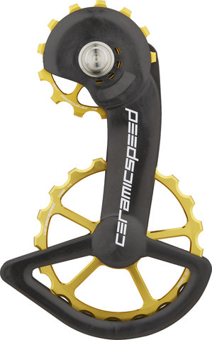 CeramicSpeed OSPW Coated Derailleur Pulley System for Shimano R9100 / R8000-SS - gold/13 teeth (guide pulley), 19 teeth (tension pulley)