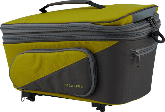 Racktime Talis Plus Pannier Rack Bag - lime green-stone grey/8000 ml