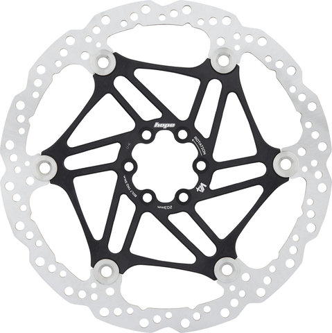 Hope V4 Vented Floating 6-bolt Brake Rotor for Tech V - black/203 mm