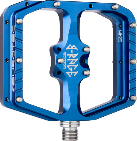 Burgtec Pédales plateforme Penthouse Flat MK5 Édition B-Rage - deep blue