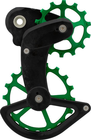 CeramicSpeed OSPW X Coated Derailleur Pulley System SRAM Rival 1 T. 3 - Limited Ed. - green/14 teeth (guide pulley), 18 teeth (tension pulley)