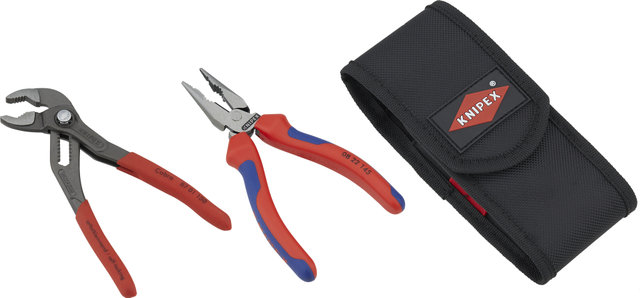 Knipex Cobra & Combination Pliers Set in Tool Belt Pouch - universal