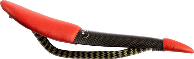 tune Speedneedle saddle with leather - red/universal