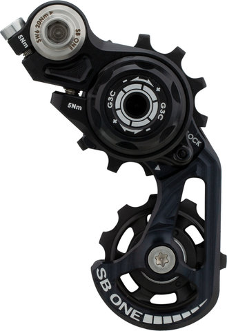 SB ONE G3C Singlespeed DH Drivetrain - black/14 tooth