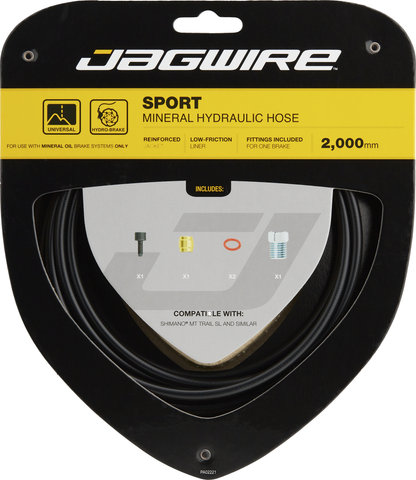 Jagwire Sport Hydraulic Brake Hose for Mineral Oil - black/MT