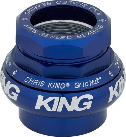 Chris King GripNut Bold EC30/25.4 - EC30/26 Threaded Headset - navy/1"/EC30/25,4 - EC30/26