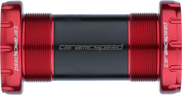 CeramicSpeed Boîtier de Pédalier BSA 30 MTB Coated - red/BSA