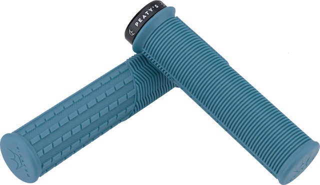 Peaty's Puños para manillar Monarch Grips Mushroom Lock-On - turquoise/thin