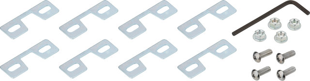 MKS Toe Clip Spacers - silver