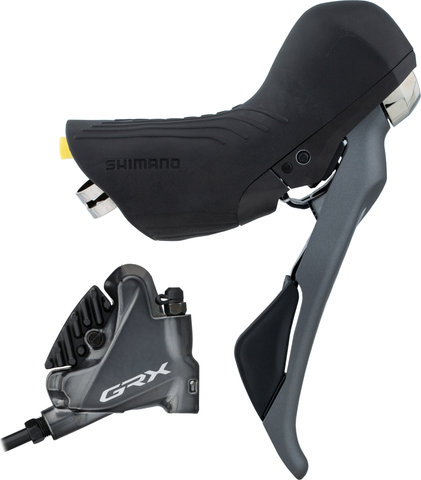 Shimano GRX BR-RX810 + ST-RX810 Disc Brake - black-grey/Rear wheel/Right (side-specific)