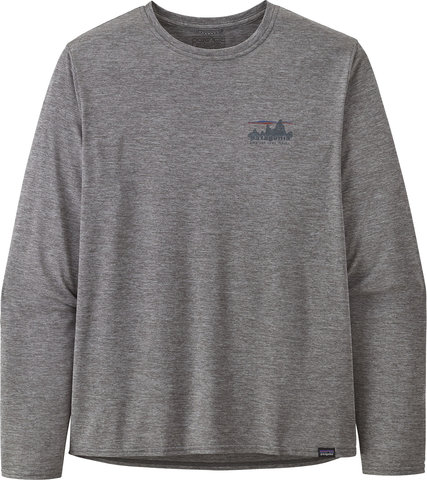 Patagonia Camiseta Capilene Cool Daily Graphic L/S Shirt - 73 skyline-feather grey/M