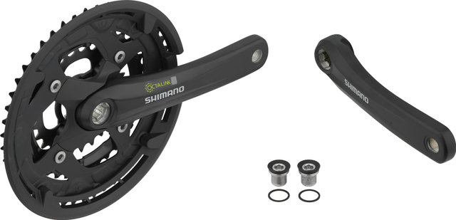 Shimano FC-T4010 Kurbelgarnitur Octalink mit Kettenschutzring - schwarz/175,0 mm 26-36-48