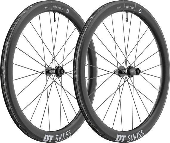 DT Swiss GRC 1400 DICUT 50 Disc Center Lock 28" Wheelset - black/142 mm/100 mm/28"/Shimano Road/100 mm/100 mm/142 mm