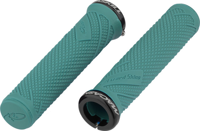 Lizard Skins Danny MacAskill Lock-On 137 mm Lenkergriffe - teal/137 mm