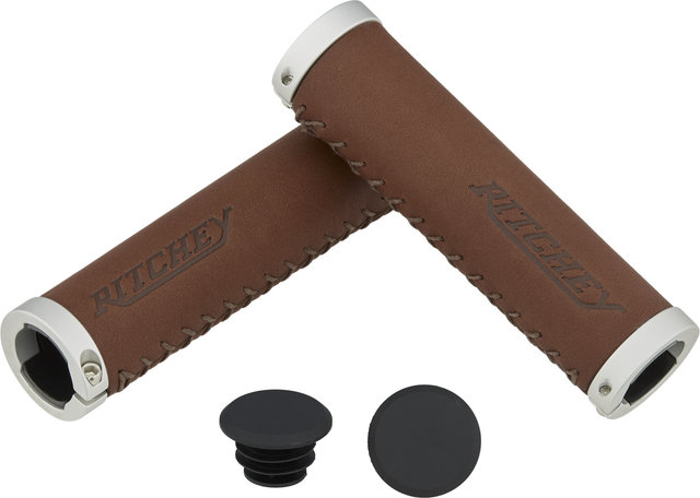 Ritchey Classic locking grip handlebar grips - brown/130 mm