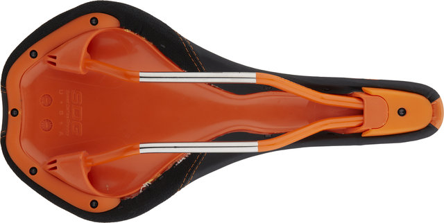 SDG Duster P MTN Saddle w/ Ti-Alloy Rails - black-orange