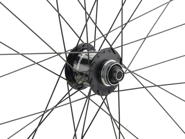 bc basic Urban Deore Disc Center Lock P-22 28" Wheelset - black/28" Set (Front 12x100 Dynamo + Rear 10x135) Shimano Micro Spline