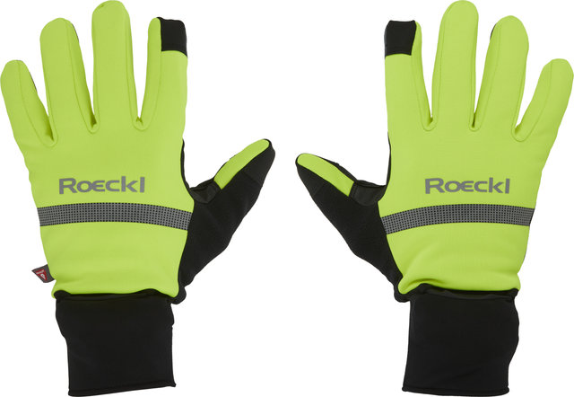 Roeckl Riveo Ganzfinger-Handschuhe - fluo yellow/8