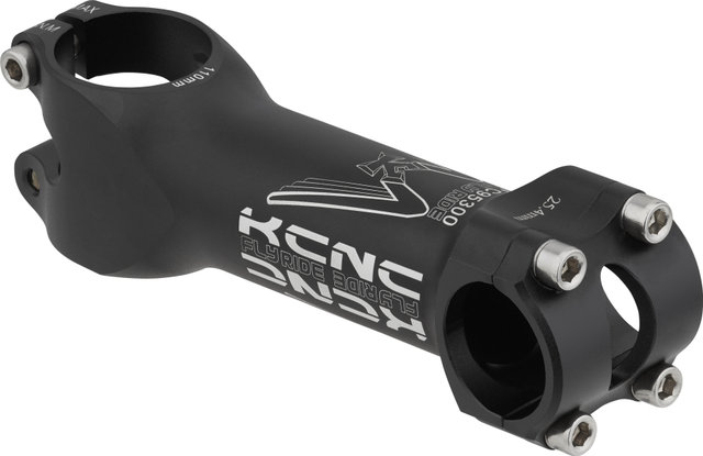 KCNC Fly Ride Stem 25.4 mm 5° - black-silver/+5°/-5° (FlipFlop)/110 mm