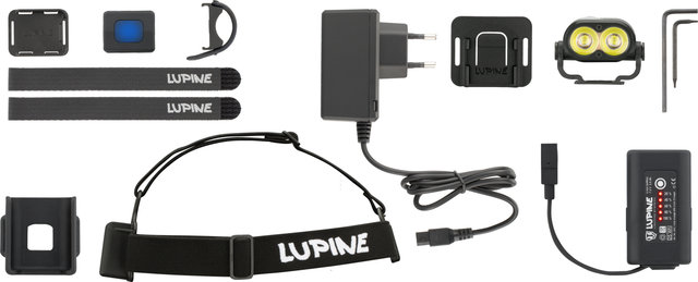 Lupine Piko All-in-One LED Stirn- und Helmlampe - schwarz/2100