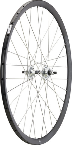 Miche Pistard Tubular Track Wheelset - black-silver/Non Boost/Non Boost/100 mm/28"/Screw-on freewheel/100 mm/Threaded freewheel/100 mm/120 mm