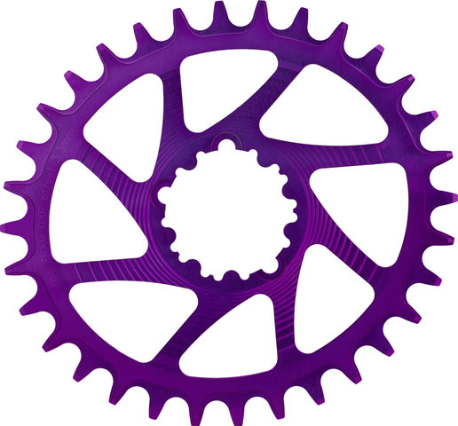 Garbaruk Oval Chainring GXP/DUB Boost Direct Mount Single Speed - violet/32 