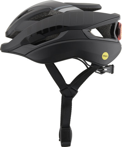 LUMOS Ultra Fly Pro MIPS Helmet + Firefly LED Helmet Light Bundle - shadow black/54 - 61 cm