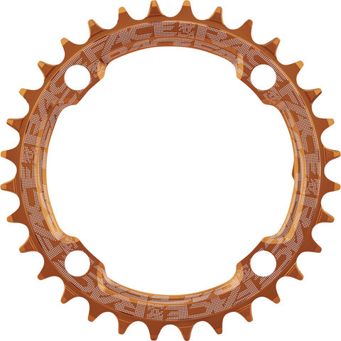 Race Face Narrow Wide Chainring, 4-arm, 104 mm BCD, 10-/11-/12-speed - orange/32 tooth