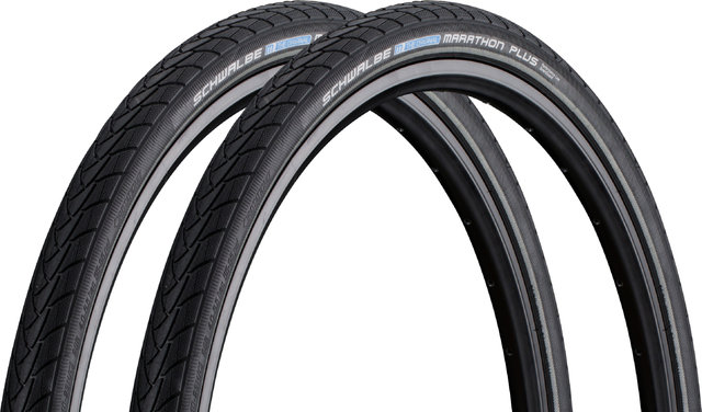 Schwalbe Marathon Plus E-50 28" Wired Tyre Set - black-reflective/28 /40 mm/40-622/1.5 