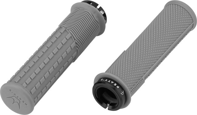 Peatys Puños de manillar Knurl Lock-On Monarch Grips - slate/thick