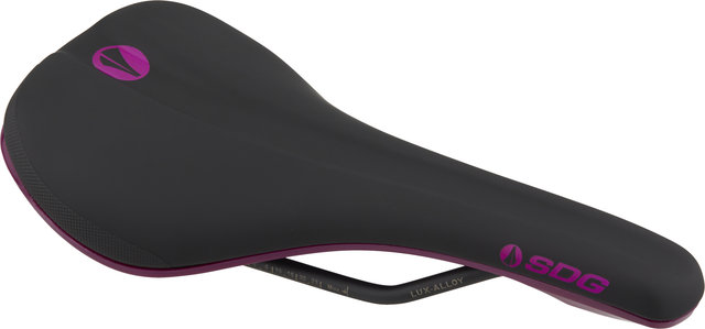 SDG Sillín con raíles Lux-Alloy Bel-Air 3.0 - black-purple/140 mm