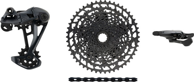 SRAM Kit de mise à niveau E-Bike GX Eagle 1x12 avec cassette pour Shimano - black - XX1 black/Shimano VTT/14 dents/Shimano MTB/aucun/11-50/aucun/