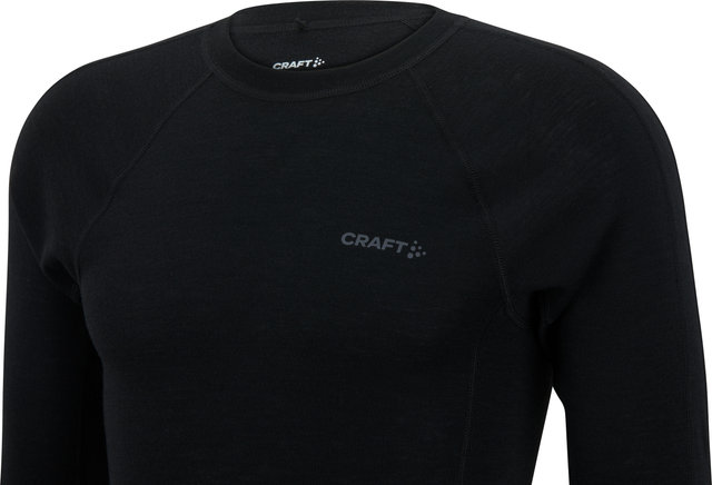 Craft Maillot de Corps Adv Wool Merino RN L/S - black/M