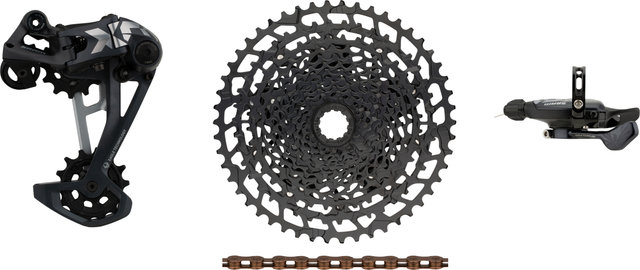 SRAM Kit de actualización X01 Eagle 1x12 v. E-Bike con cassette p. Shimano - black - XX1 copper/Shimano MTB/14 dientes/Shimano MTB/sin/11-50/sin/sans