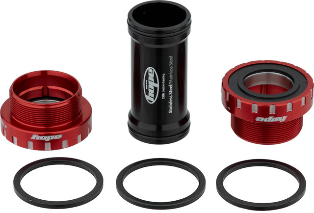 Hope Stainless Steel MTB Bottom Bracket - red/BSA 68/73