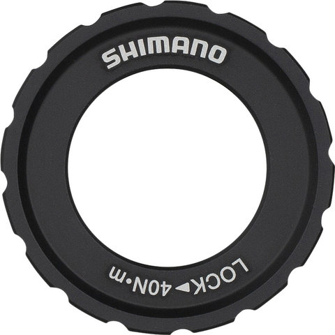 Shimano Disque de Frein RT-EM600 Center Lock Denture Externe pour STEPS - argenté-noir/180 mm