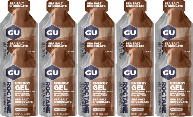 GU Energy Labs Roctane Energy Gel - 10 Pack - sea salt-chocolate