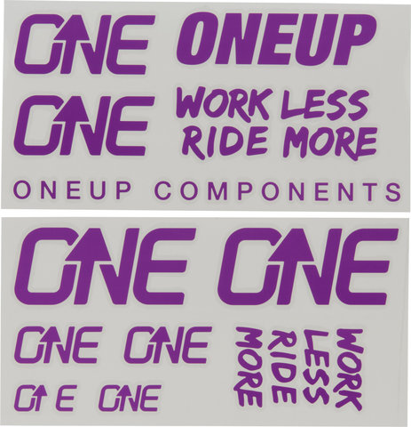 OneUp Components Set d'Autocollants Decal Kit - purple