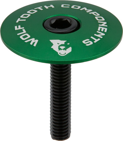 Wolf Tooth Components Ultralight Stem Cap Ahead Kappe - green