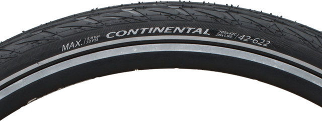 Continental Contact Plus City 28" Wired Tyre - black-reflective/28 /42 mm/1.6 /42-622