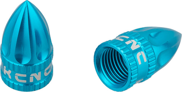 KCNC Valve Caps - blue/Presta (Sclaverand)