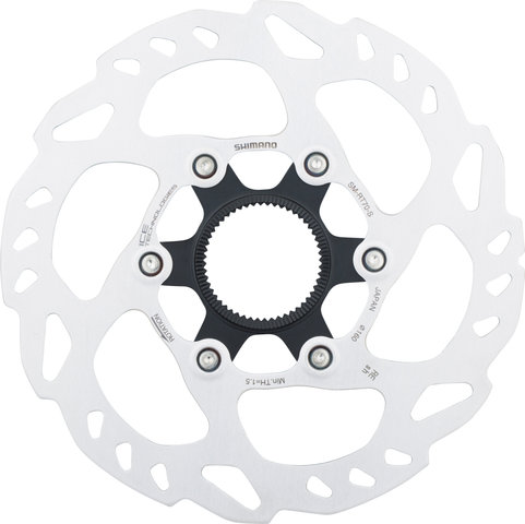 Shimano SM-RT70 Center Lock Brake Rotor for SLX w/ Internal Teeth - silver/160 mm