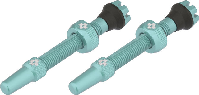 Muc-Off V2 Tubeless Valves - turquoise/Presta 44 mm