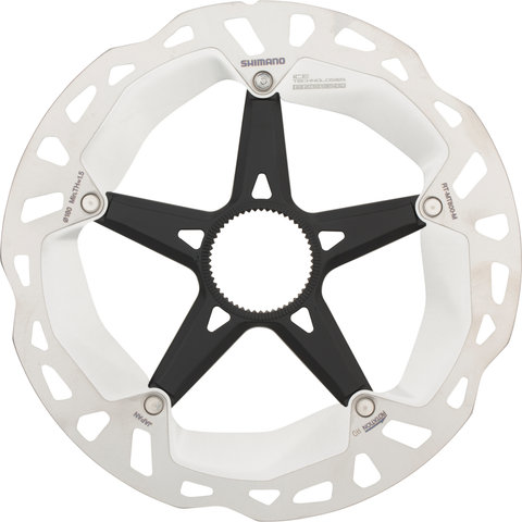 Shimano RT-MT800 Center Lock Brake Rotor for XT w/ External Teeth - silver-black/180 mm